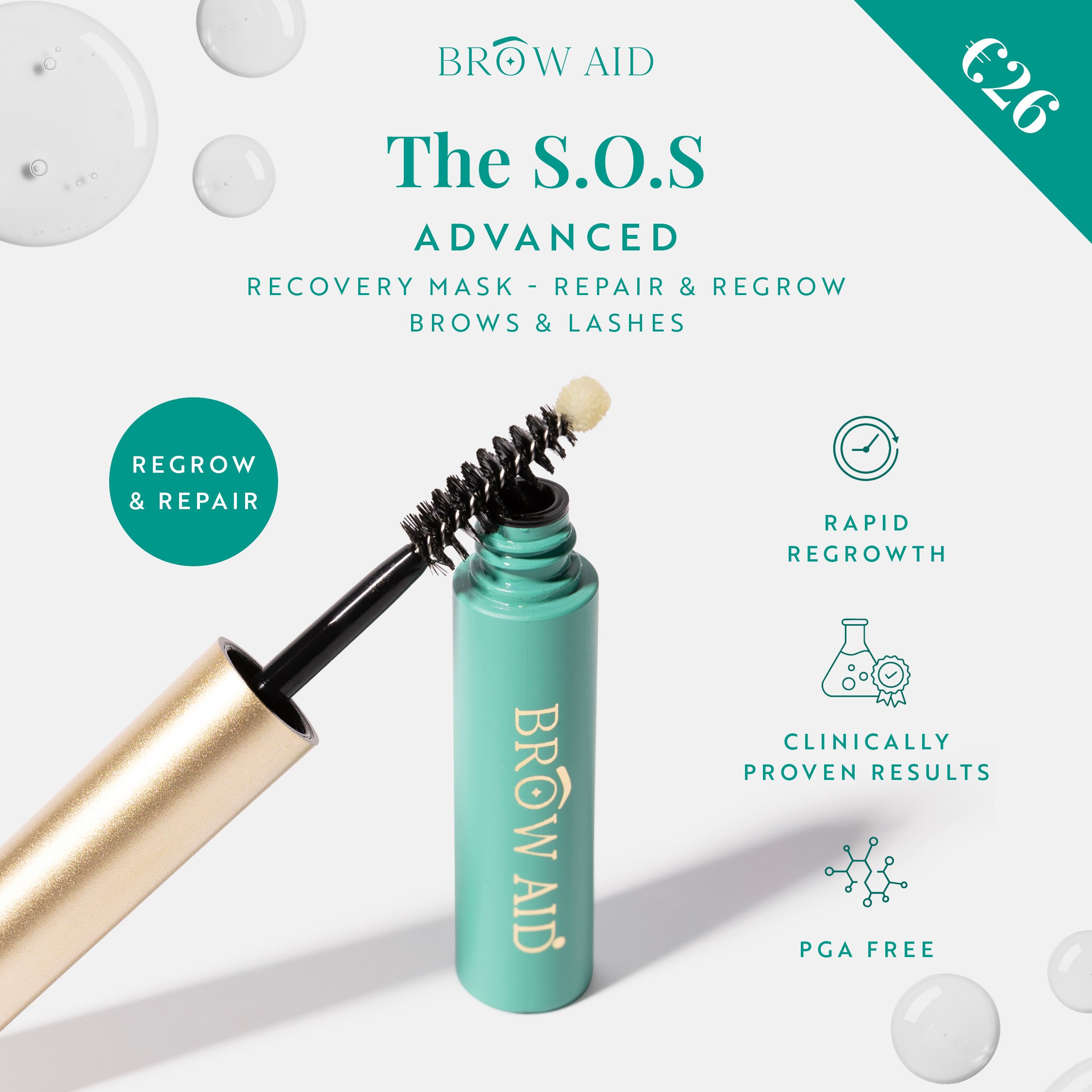 NEW: The S.O.S ADVANCED Brow & Lash Recovery mask